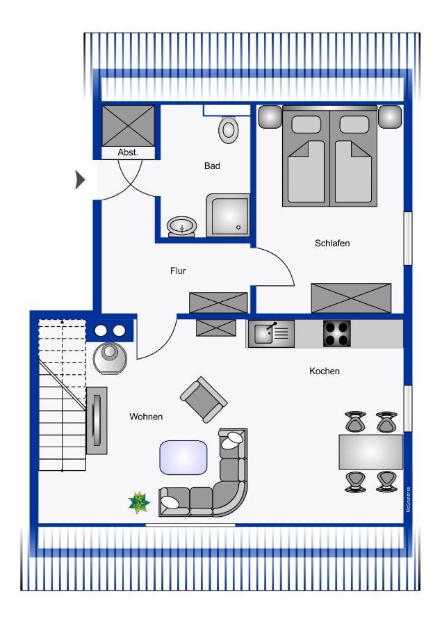 Ferienwohnung Wrixumer Marsch Екстериор снимка